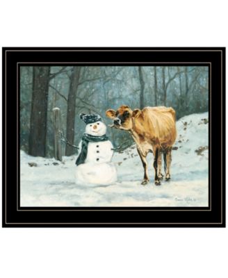 Well Hello There by Bonnie Mohr, Ready to hang Framed Print, Black Frame, 19" x 15"