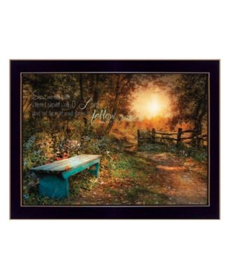 Show Me the Path by Robin-Lee Vieira, Ready to hang Framed Print, Black Frame, 18" x 14"