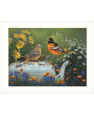 Tea Time by Kim Norlien, Ready to hang Framed Print, White Frame, 14" x 18"