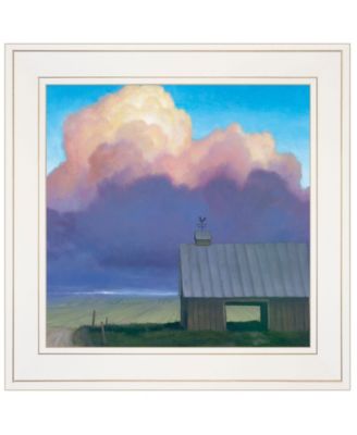 Through Rows by Tim Gagnon, Ready to hang Framed print, White Frame, 15" x 15"