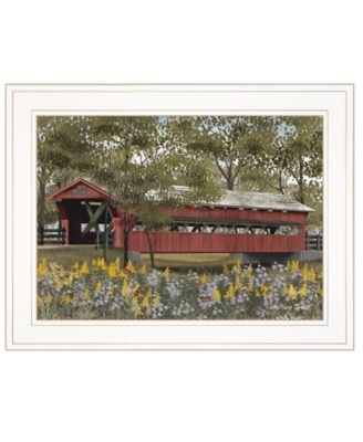 Pottersburg Bridge by Billy Jacobs, Ready to hang Framed Print, White Frame, 19" x 15"