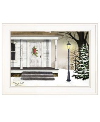 Peace on Earth by Billy Jacobs, Ready to hang Framed Print, White Frame, 19" x 15"