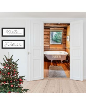 Household Humor 2-Piece Vignette by Lori Deiter, Black Frame, 23" x 11"