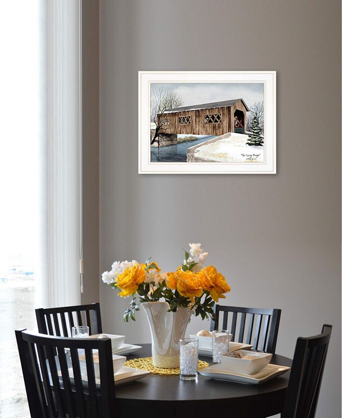 Trendy Décor 4U The Kissing Bridge by Billy Jacobs, Ready to hang ...