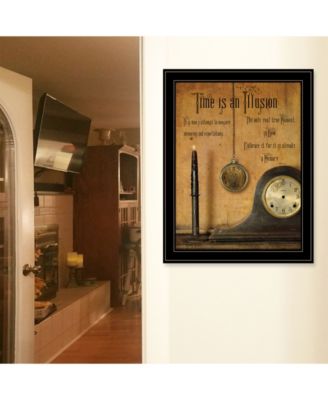 Trendy Décor 4U Time is an Illusion by Billy Jacobs, Ready to hang Framed Print, Black Frame, 21" x 27"
