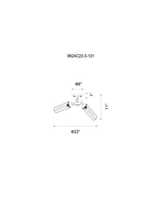 Benji 3 Light Flush Mount