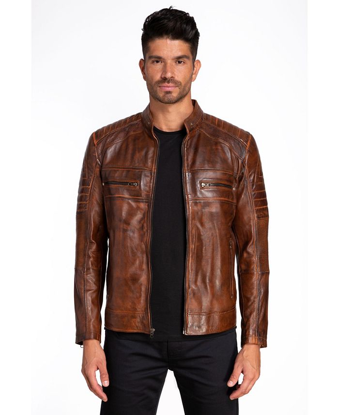 Jared Lang Leather Jacket - Macy's