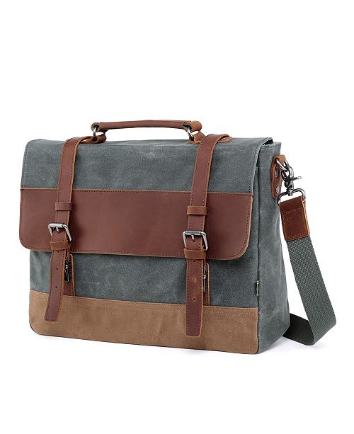 TSD BRAND Stone Creek Waxed Canvas Briefcase & Reviews - Handbags ...