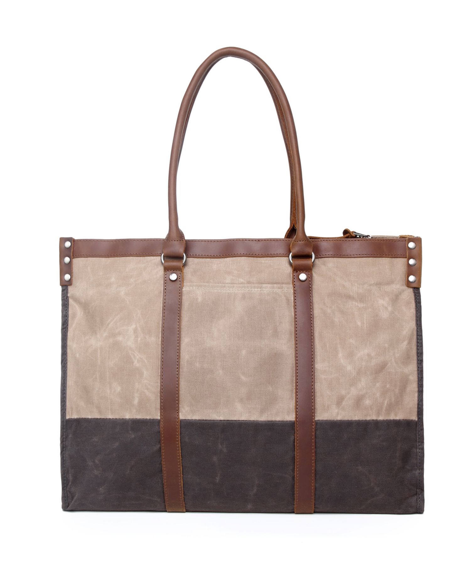 Stone Creek Waxed Canvas Tote Bag