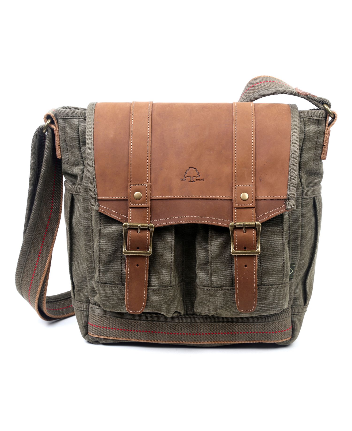 Turtle Ridge 4-Pocket Canvas Crossbody Bag