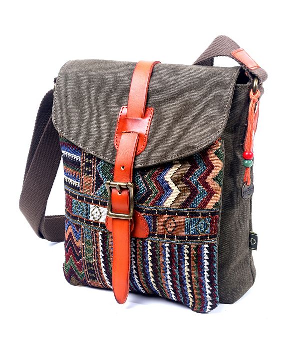 TSD BRAND Four Season Canvas Crossbody Bag & Reviews - Handbags ...