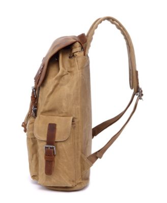 Stone Creek Waxed Canvas Backpack Handbag