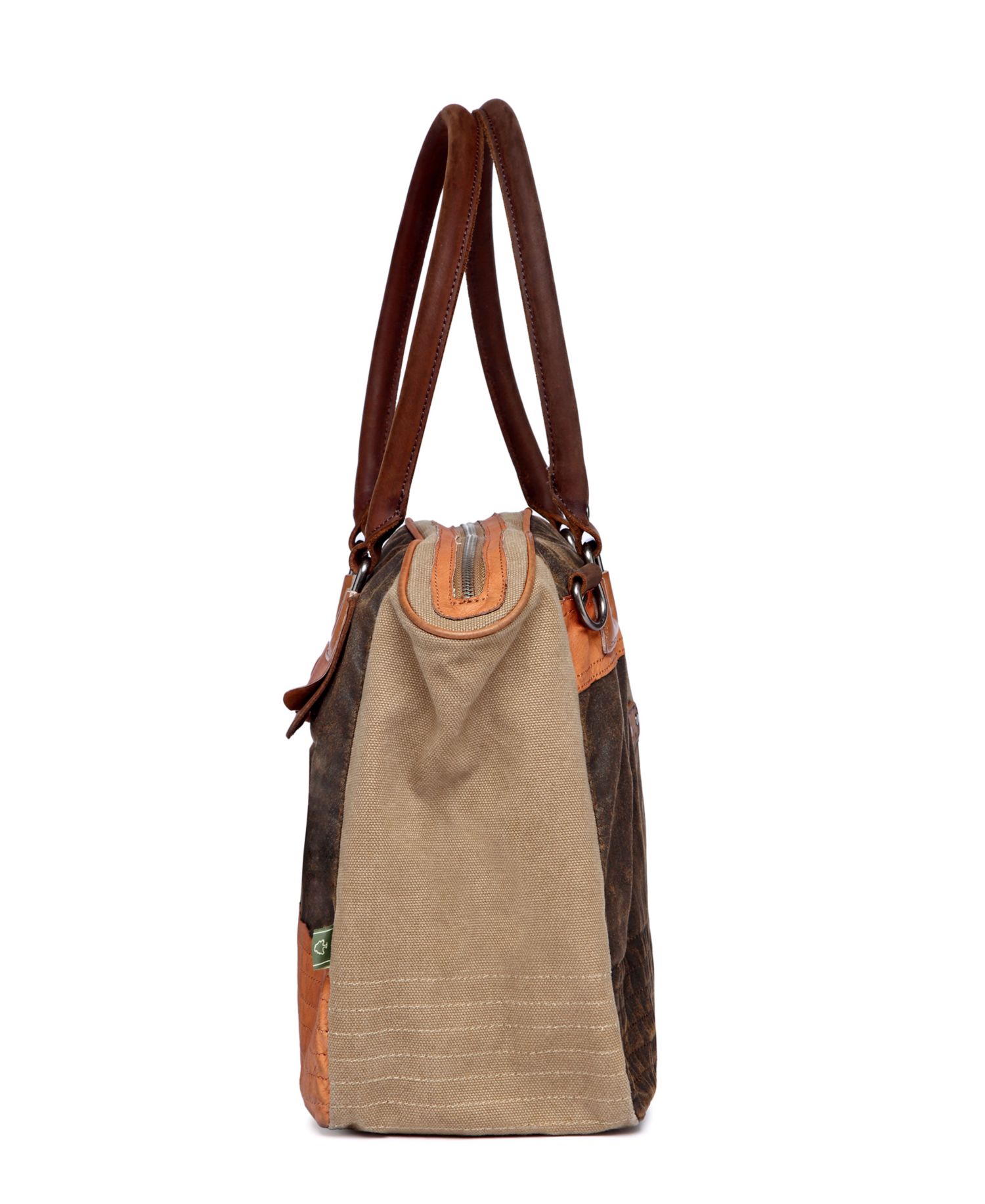 Tapa Canvas Satchel Bag