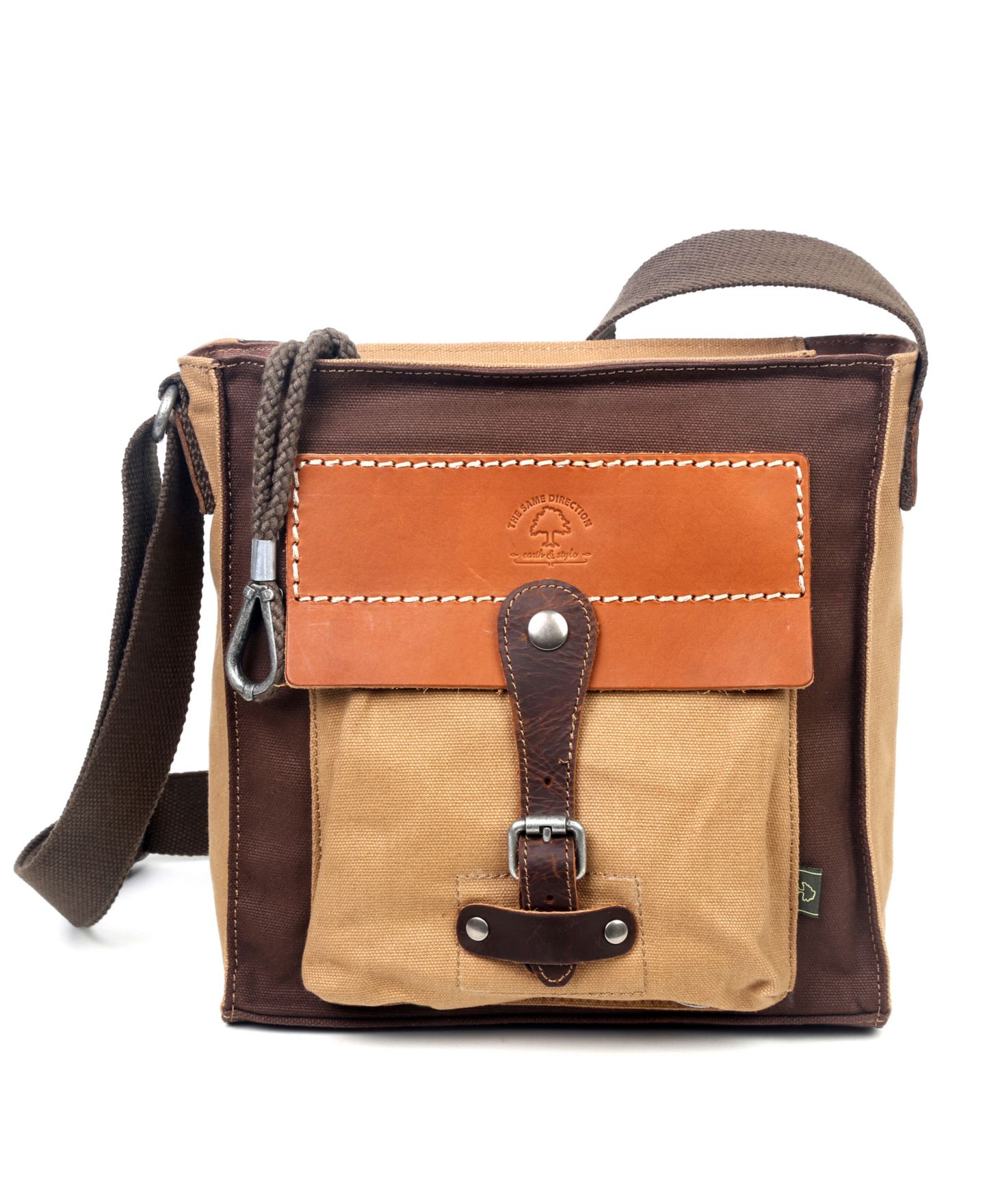 Женская сумка TSD BRAND Hidden Woods Canvas Crossbody, цвет: Хаки — фото 1