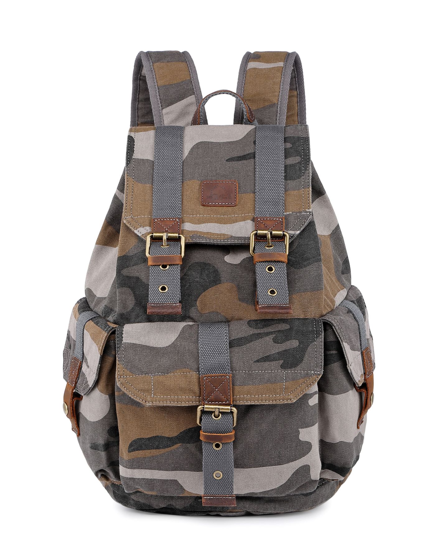 Рюкзак TSD BRAND Camo Canvas, цвет: Серый — фото 1