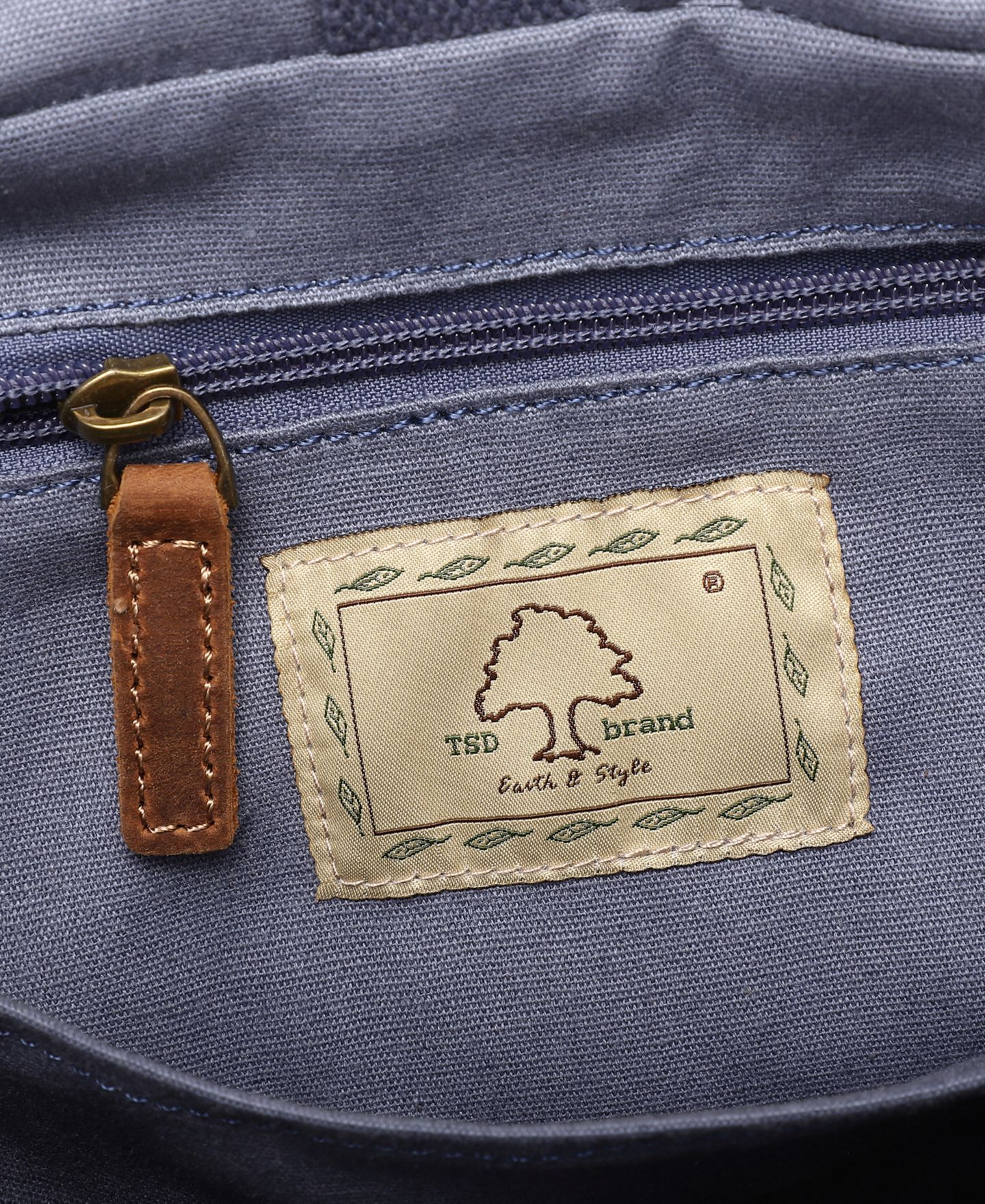 Женская сумка TSD BRAND Atona Traveler Canvas Crossbody, цвет: Синий — фото 9