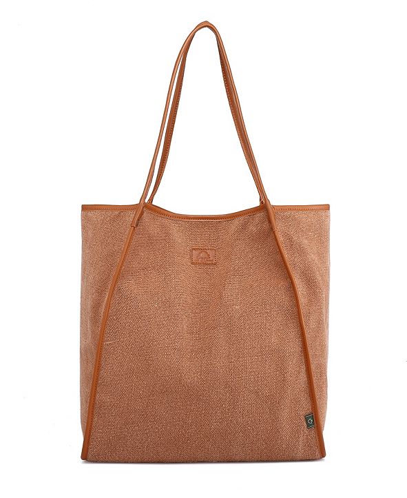 TSD BRAND Pine Hill Canvas Tote Bag & Reviews - Handbags & Accessories ...