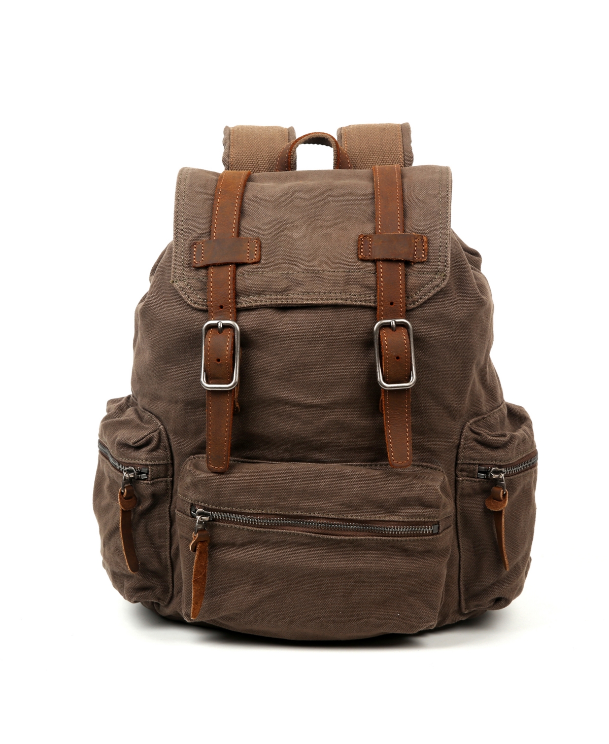 Silent Trail Canvas Backpack - Camel