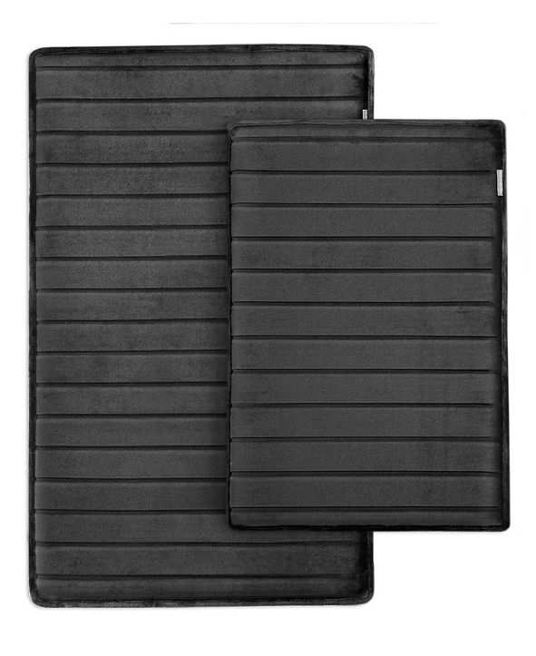 Microdry CharcoalInfused 2Pc. Memory Foam Bath Mat Set & Reviews