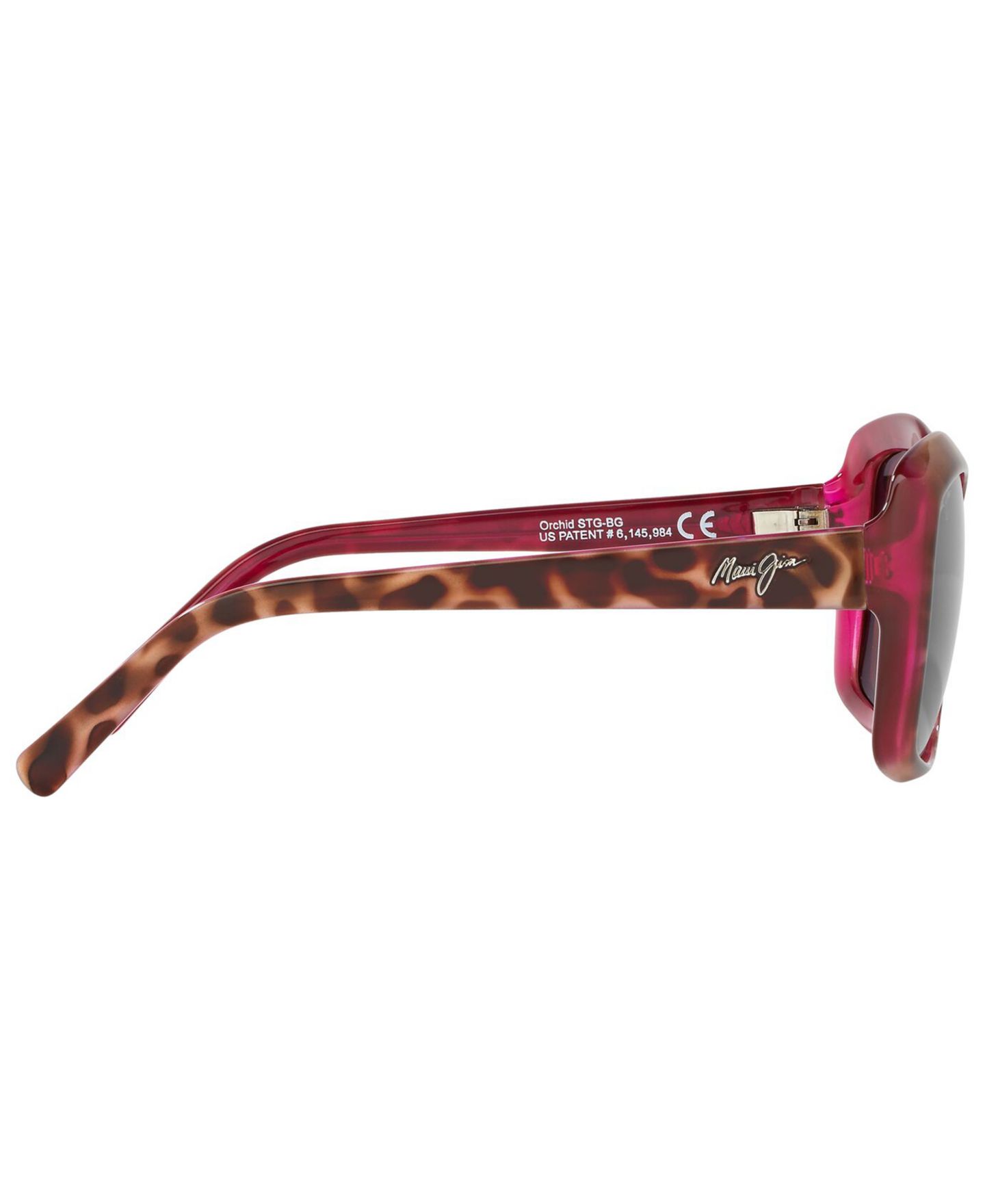 Женские солнцезащитные очки Maui Jim Polarized Orchid Sunglasses, цвет: Матовый белый / Розовый — фото 4