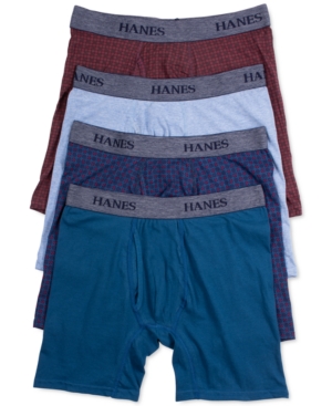 Hanes Men's 4-Pk Platinum Stretch Boxer Briefs