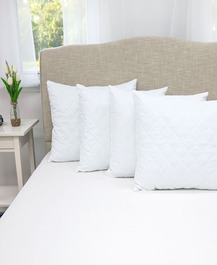 SensorPEDIC Quilted Memory Foam Cluster Pillow 4 Pack Macy's