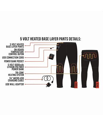 Women's 5V Battery Heated Base Layer Pants
