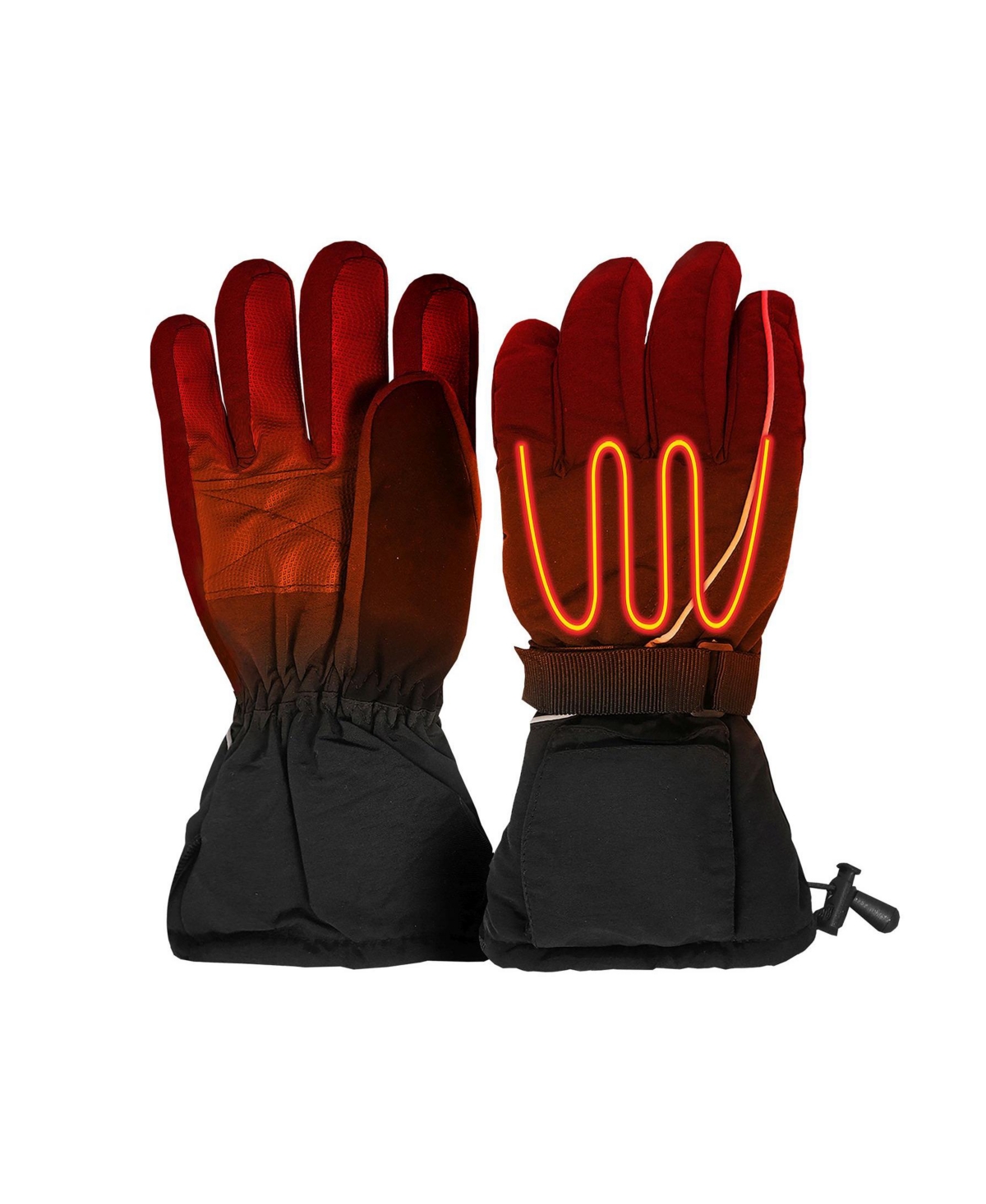 Women's Aa Battery Heated Snow Gloves - Black