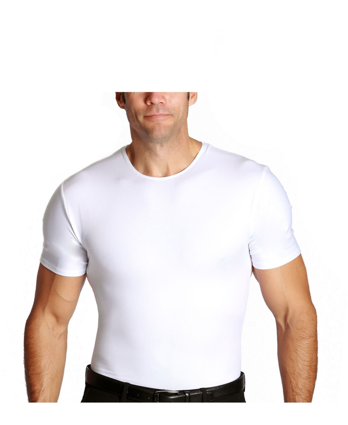 Instaslim Men's Big & Tall Insta Slim Compression Short Sleeve Crew-Neck T-Shirt