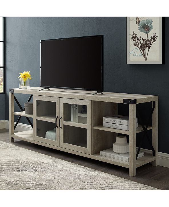 Walker Edison Farmhouse Metal X TV Stand & Reviews Furniture Macy's