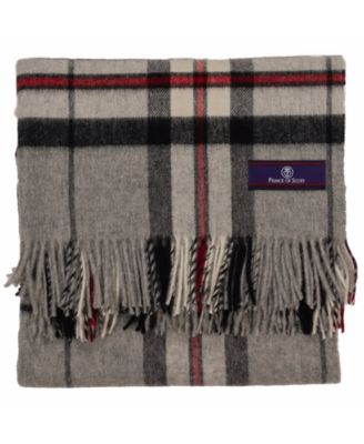 Highland Tartan Tweed Merino Wool Throw, 55" x 72"
