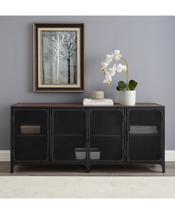 Walker Edison Industrial TV Stand Macy's