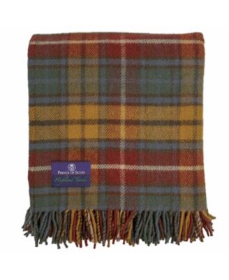 Tartan Tweed Fluffy Throw, 72" x 59"