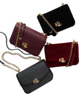 ralph lauren velvet madison crossbody bag