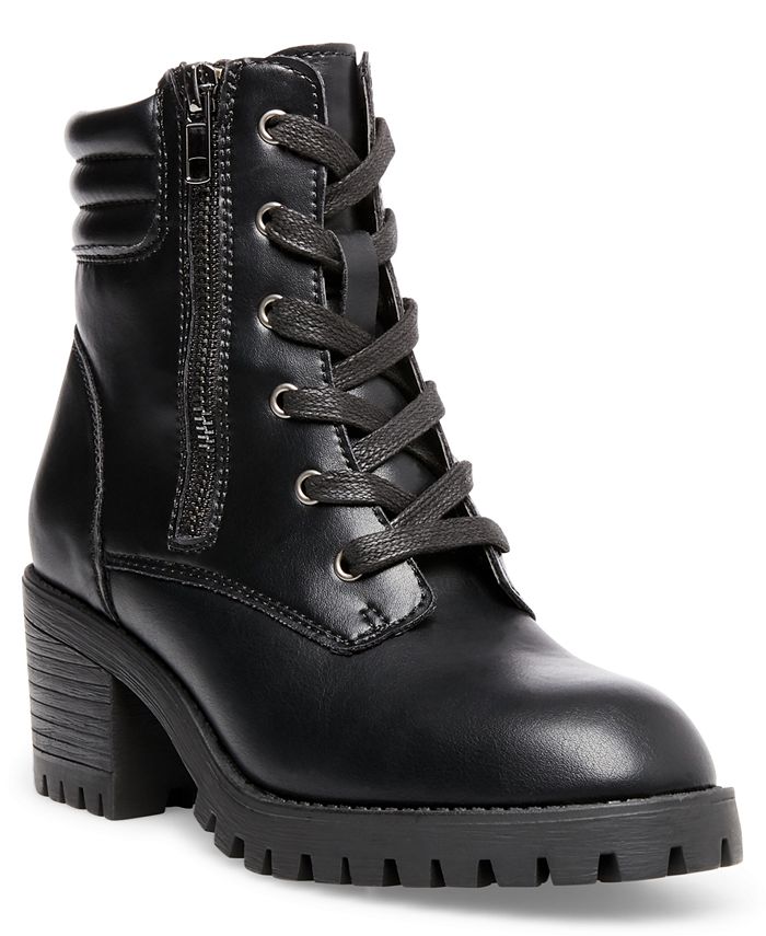 Madden Girl - Hushh Lace-Up Hiker Booties