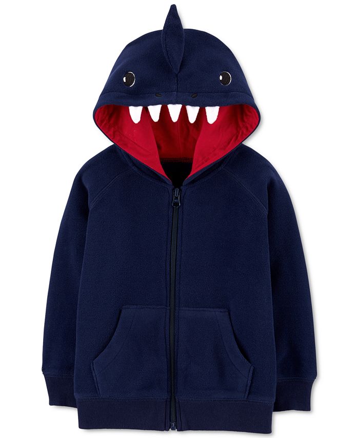Carter s Toddler Boys Zip Up Fleece Shark Hoodie Macy s