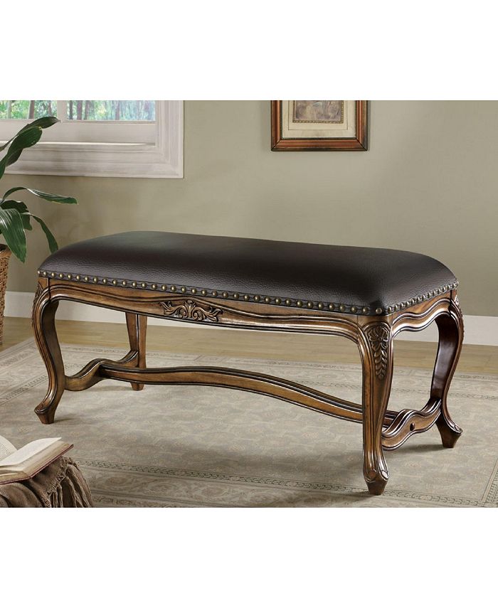 Coaster Home Furnishings Aurora Upholstered Bench - Macy's