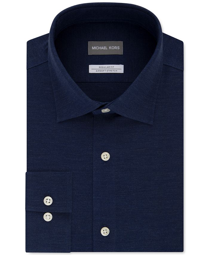 Michael Kors Men's Classic/RegularFit NonIron Airsoft Performance