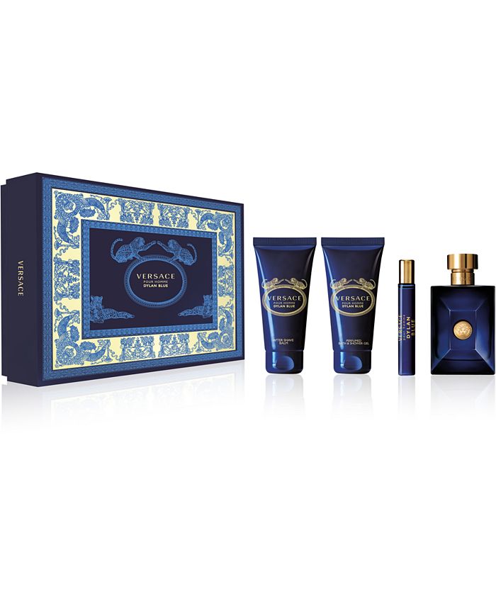 Versace Pour Homme Dylan Blue Cologne Gift Set For Men, 3 Pieces 