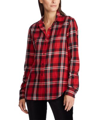 Lauren Ralph Lauren Collared Cotton Shirt - Macy's