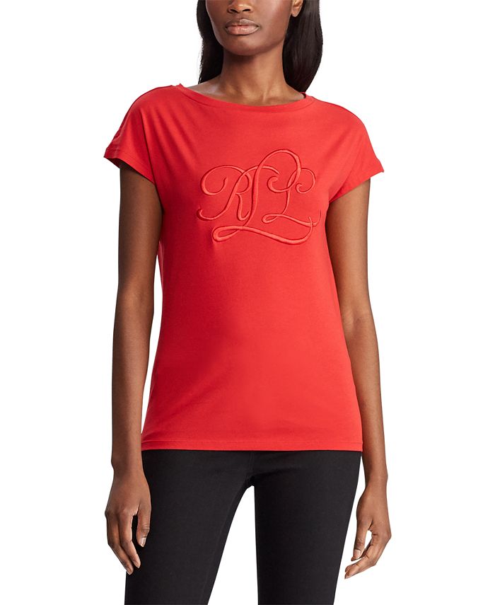 Lauren Ralph Lauren Jersey Boatneck T-Shirt & Reviews - Tops - Women ...