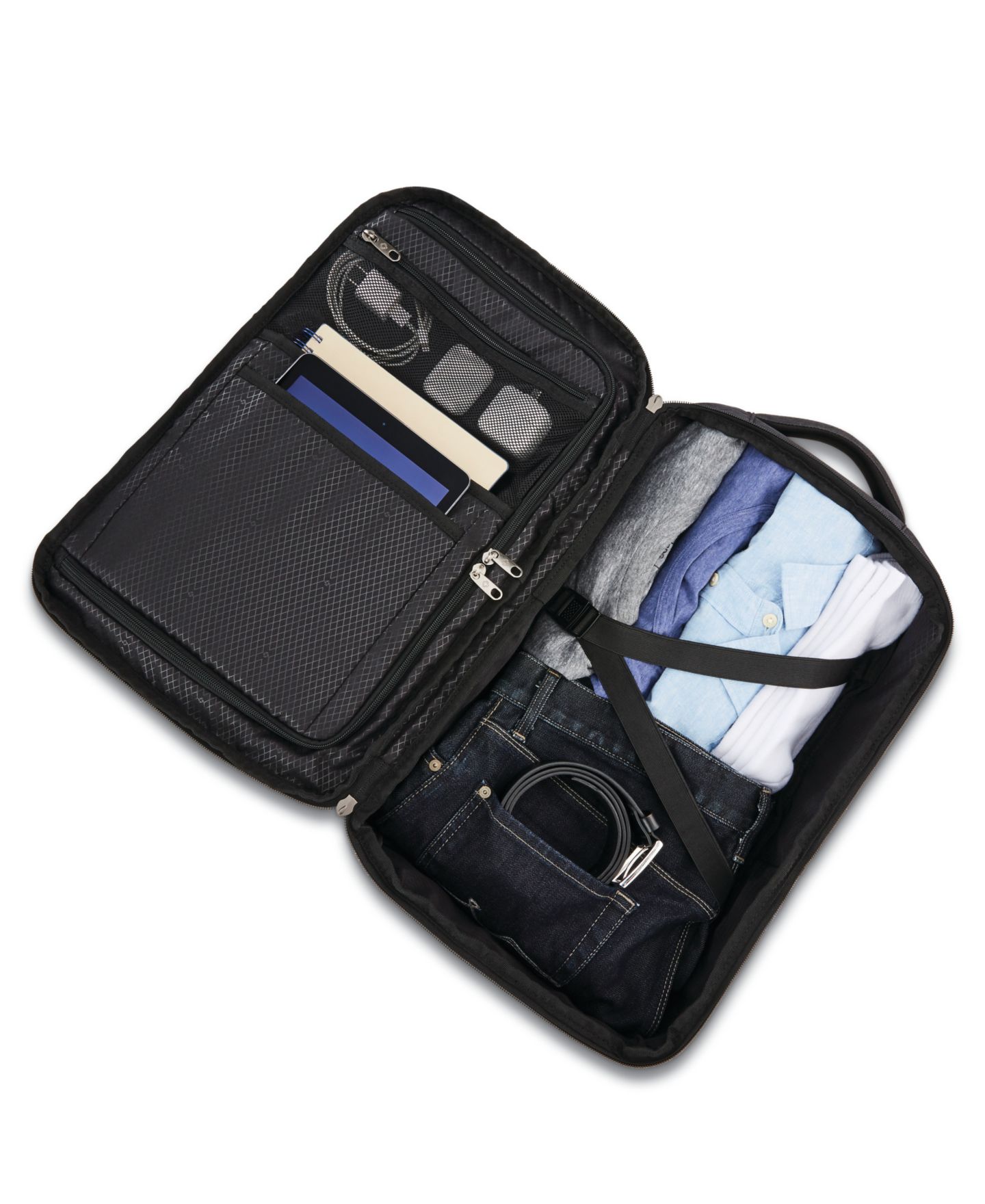 Рюкзак Samsonite Modern Utility Travel, цвет: Угольный меланжевый — фото 6