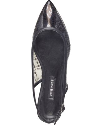 nine west slingback flats