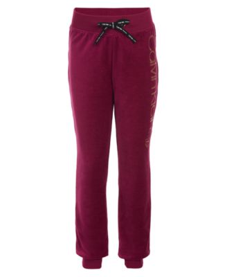 girls velour joggers