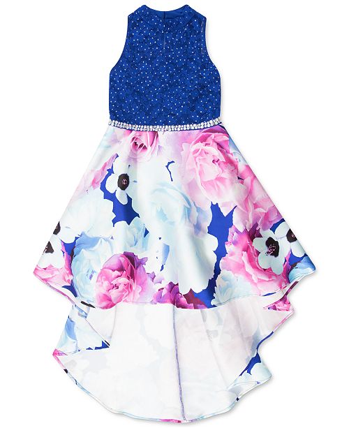 Speechless Big Girls Glitter Lace High Low Dress Reviews All