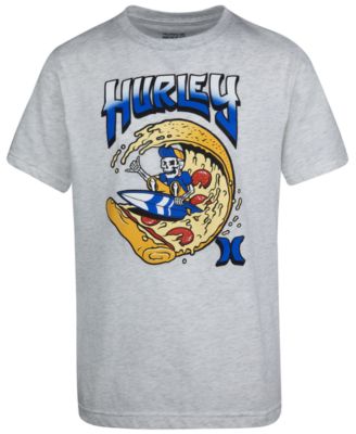 Hurley - Big Boys Pizza Wave-Print Cotton T-Shirt
