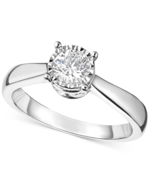 image of TruMiracle Diamond Solitaire Engagement Ring (1 ct. t.w.) in 14k Gold
