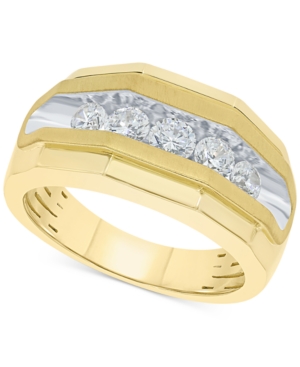 image of Men-s Diamond Channel-Set Band (1 ct. t.w.) in 10k Gold