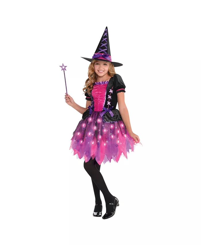 macys.com | Big Girls Light-Up Sparkle Witch Costume