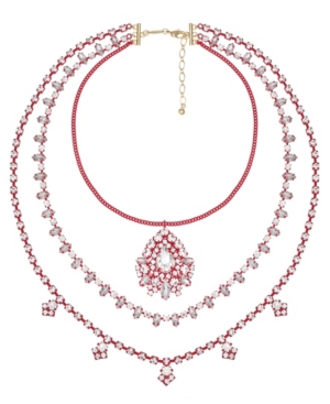 image of Trifari Pendant Layered Necklace